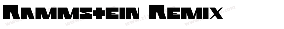 Rammstein Remix字体转换